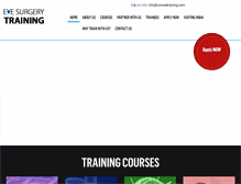 Tablet Screenshot of corneatraining.com